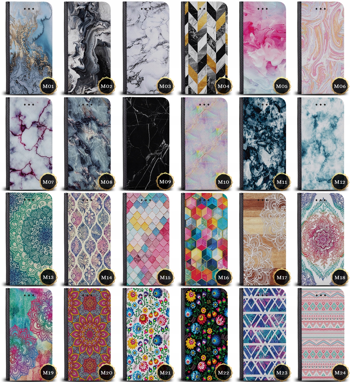 Etui Case do Xiaomi Redmi Note 9 +Szkło WZORY Marka Inna