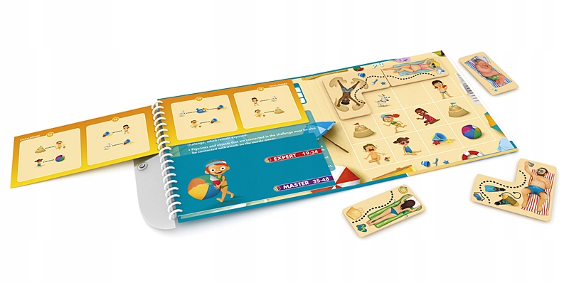 Puzzle BEACH NA PLAŻY Smart Games gra logiczna Typ Podstawa