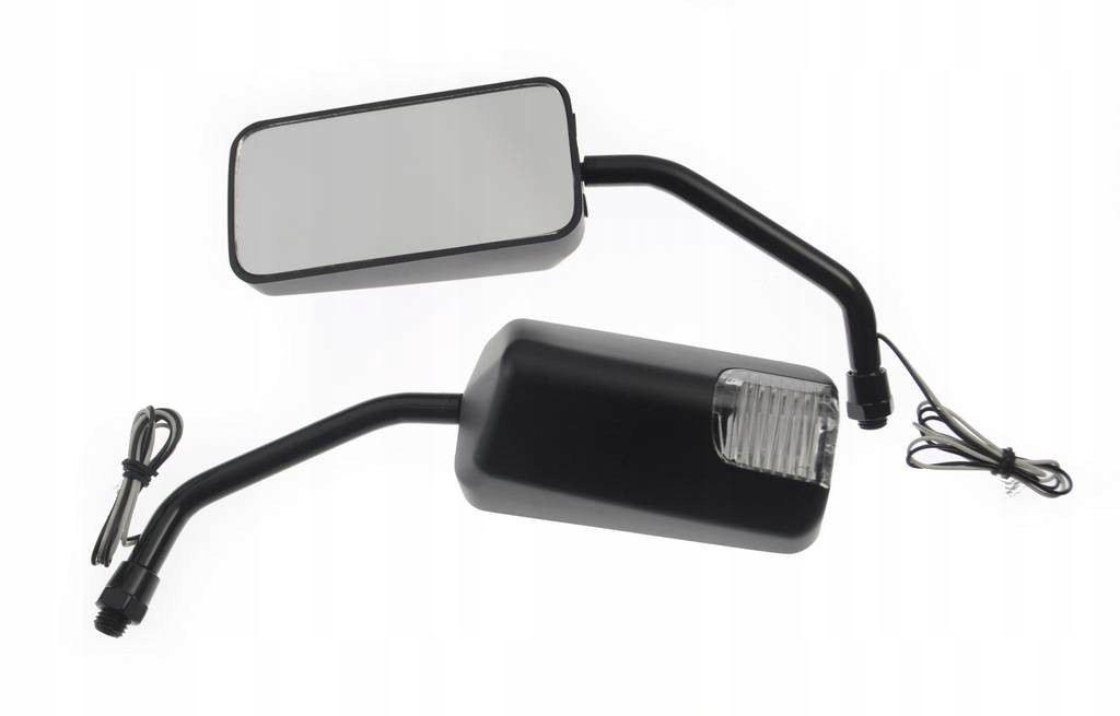 MOT91-910 - ЧЕРНЫЕ МАТОВЫЕ МЕТАЛЛИЧЕСКИЕ ЗЕРКАЛА С ПОВОРОТНИКАМИ