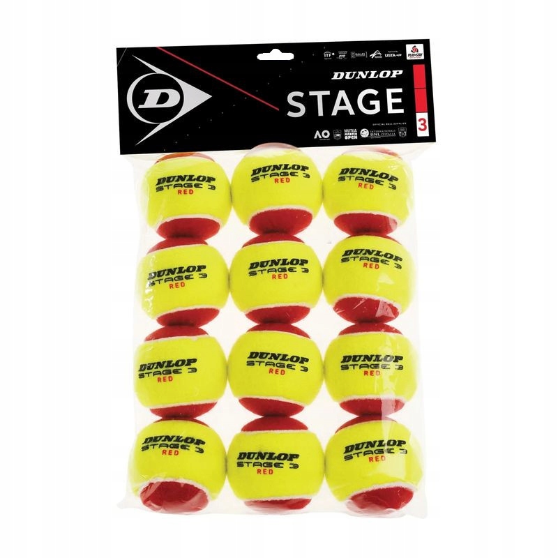 

Piłki Tenisowe Metodyczne Dunlop Stage 3 12SZT