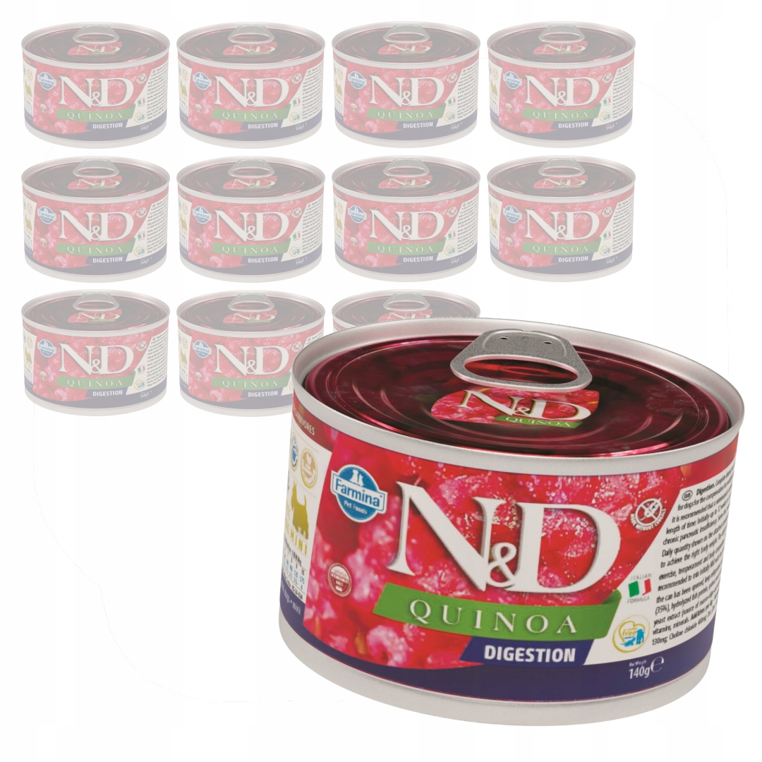 Levně Farmina N&d Quinoa Digestion 12x140g Krmivo pro psa na trávení jehněčí maso