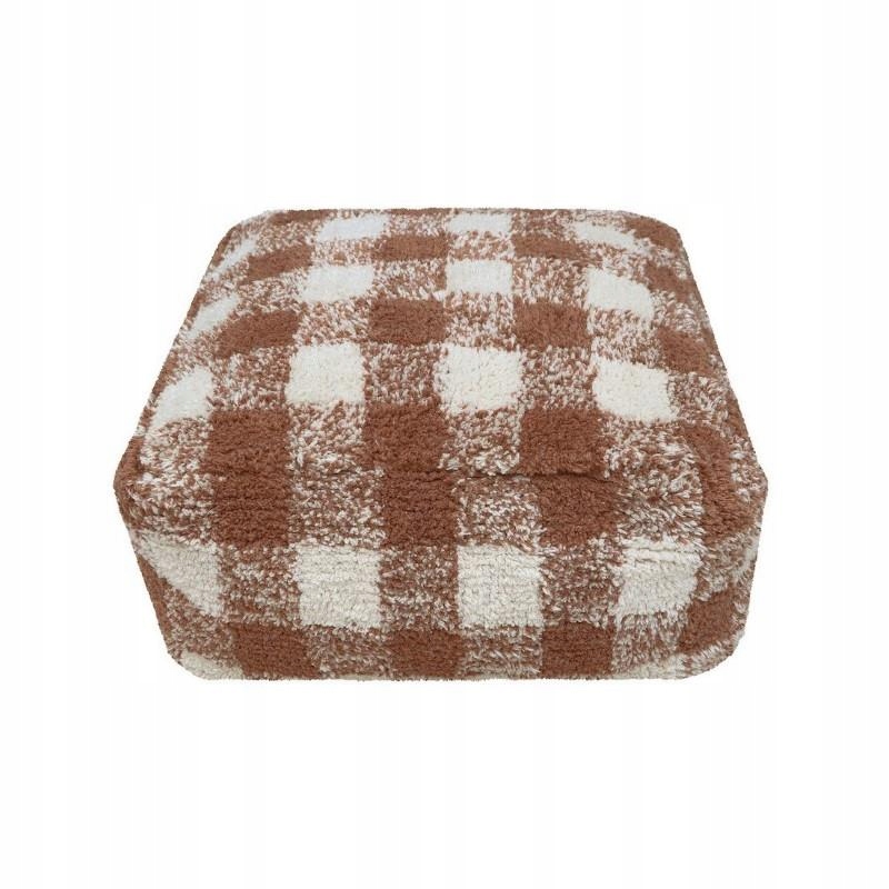 Lorena Canals Štvorcová taburetka Vichy 20x40x40 cm toffee