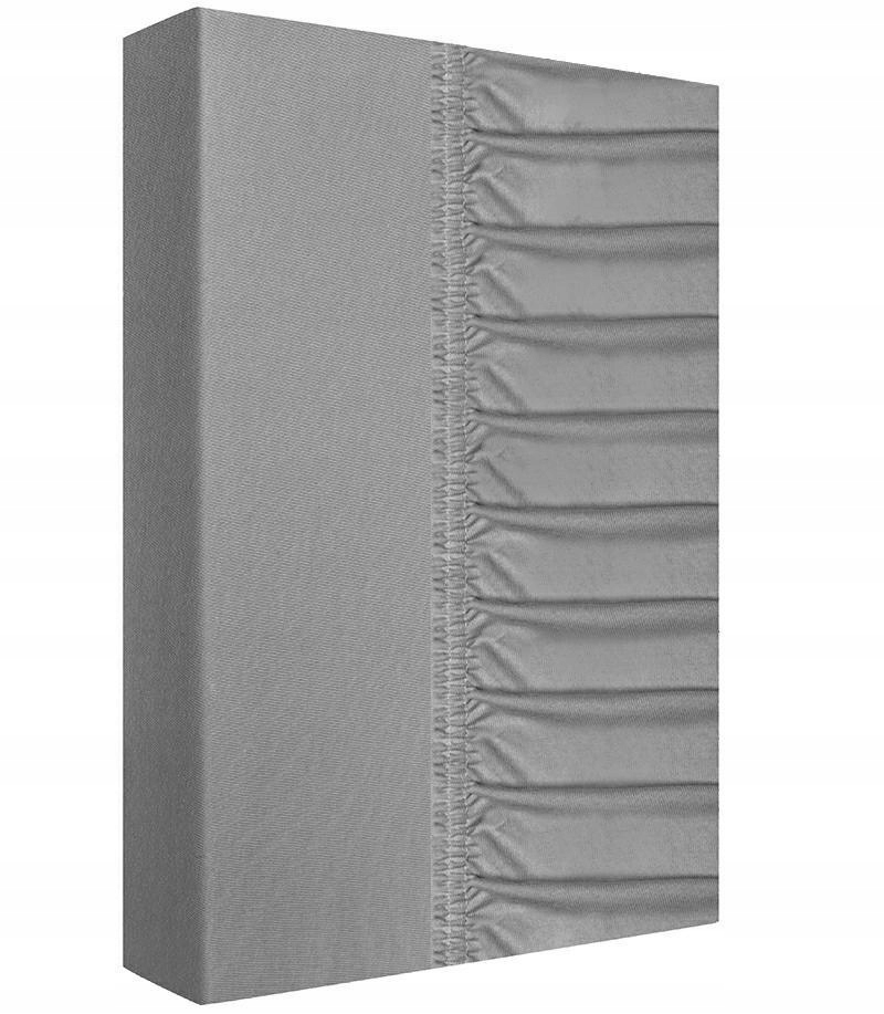 Prostěradlo jersey s gumičkou 220x200 šedé 160 g/m2