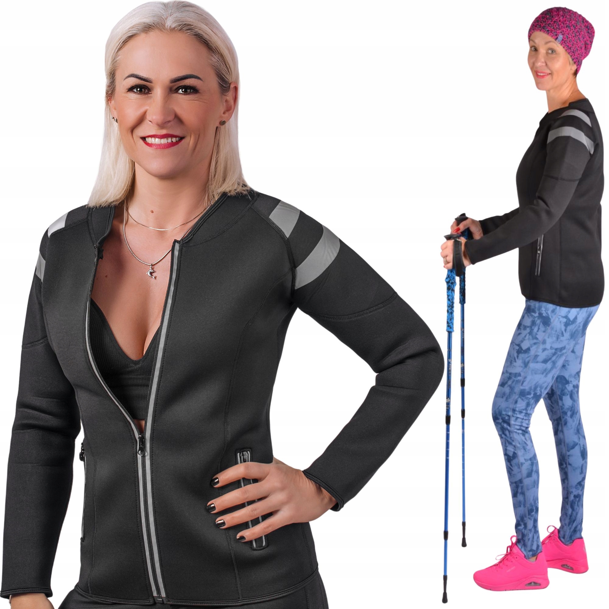 Neoprenové Tričko Dámské Tričko Na Cvičení Běhání Odrazky Dlouhý Rukáv