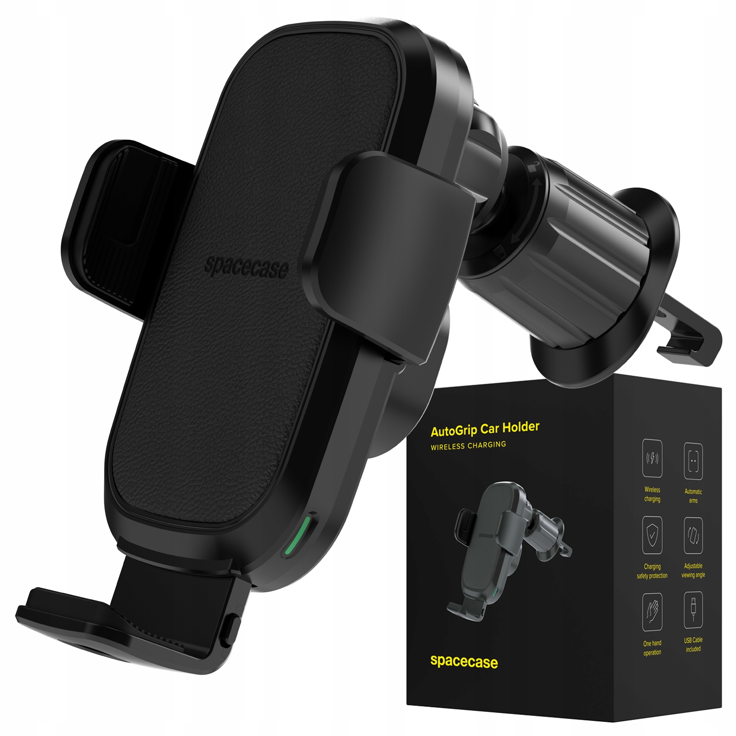 Držák Telefonu Do Auta S Indukční Nabíječkou Do Mřížky