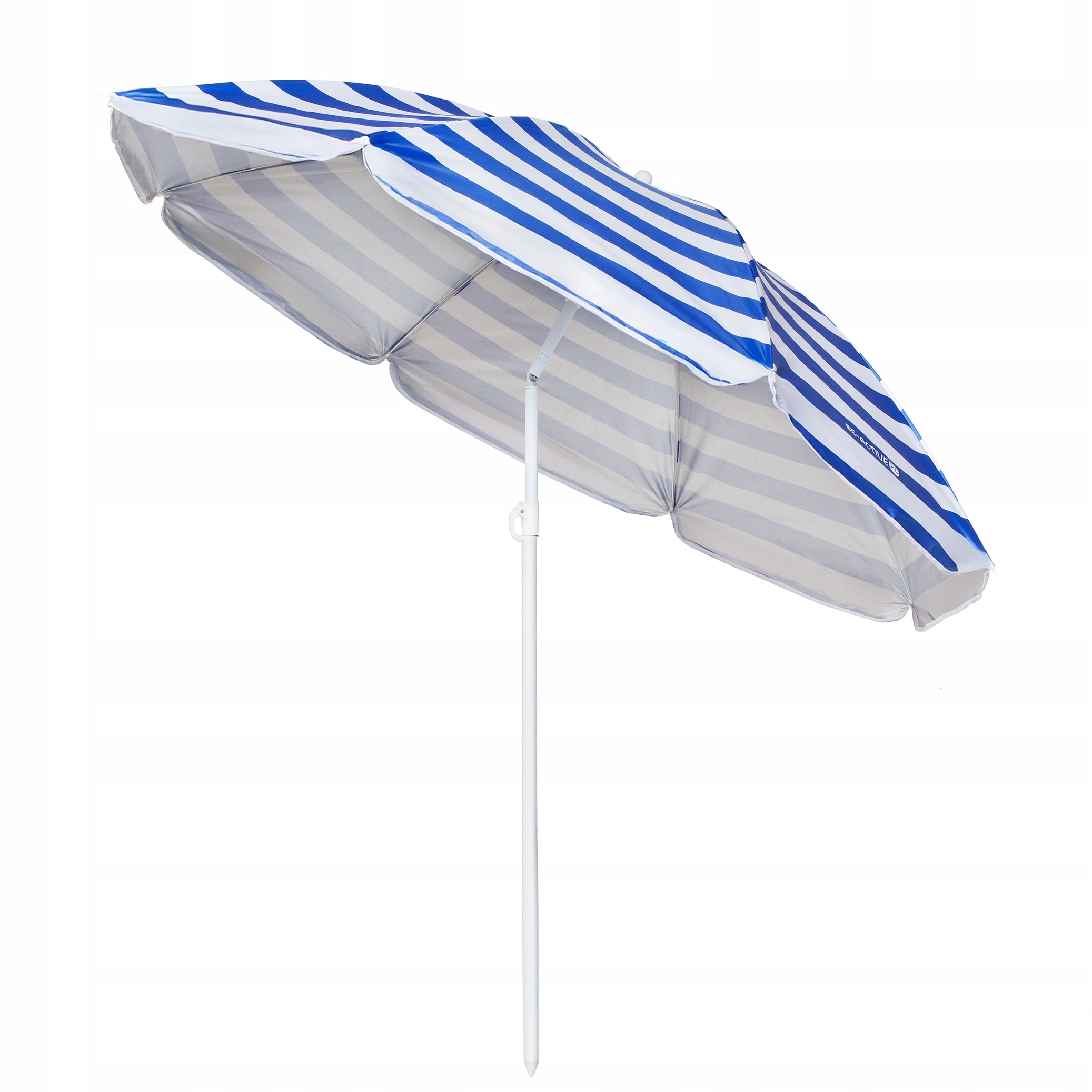 Parasol plażowy ogrodowy składany na balkon 180cm Niebieskie paski — 13