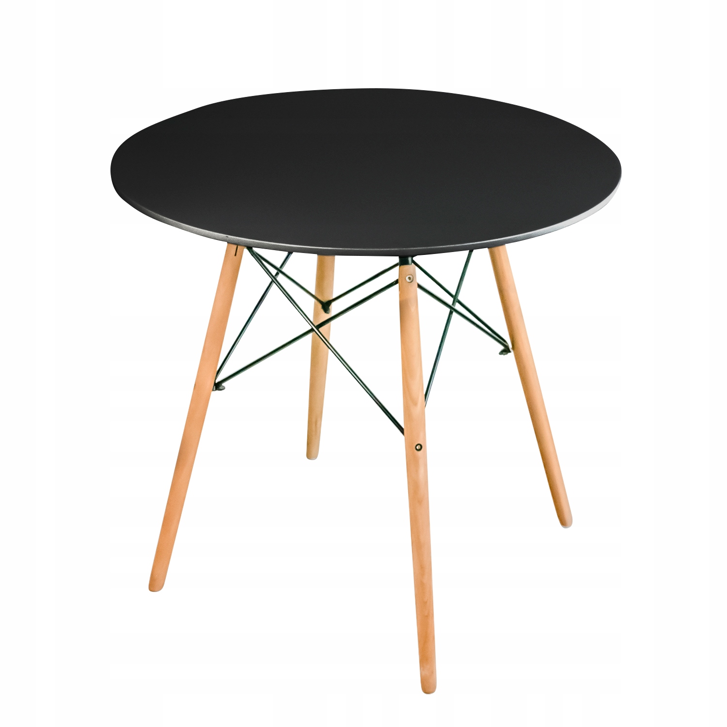 Apvalus stalas + 4 modernios skandinaviškos kėdės Gamintojo kodas KITCHEN valgomasis svetainė PILKA