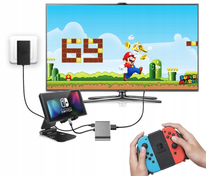 ADAPTER HUB Przejściówka USB-C Adapter 4W1 HDMI 4K VGA USB 3.0 Zenwire Zastosowanie Video