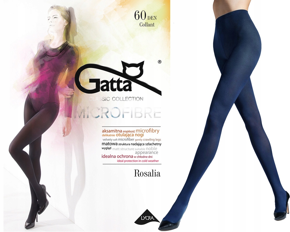 

mikrofibra Rajstopy Gatta Rosalia 60den 3-M navy