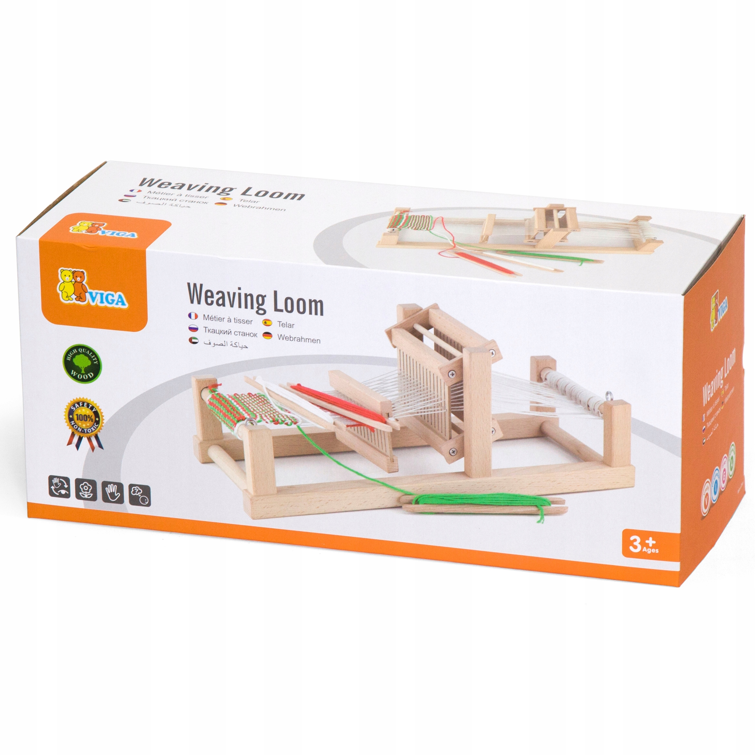 Viga Krosno Warsztat Tkacki Drewniany zestaw Materiał drewno