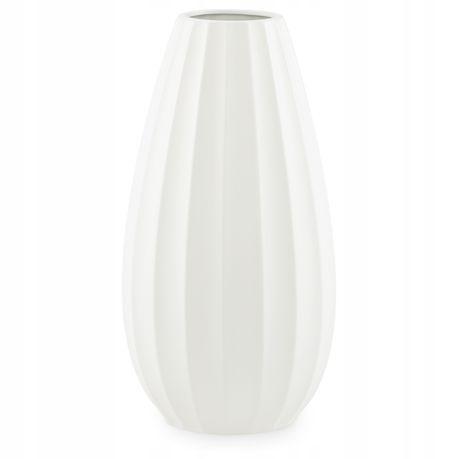 

Wazon Kremowy ceramiczny tłoczony ozdobny 33,5cm