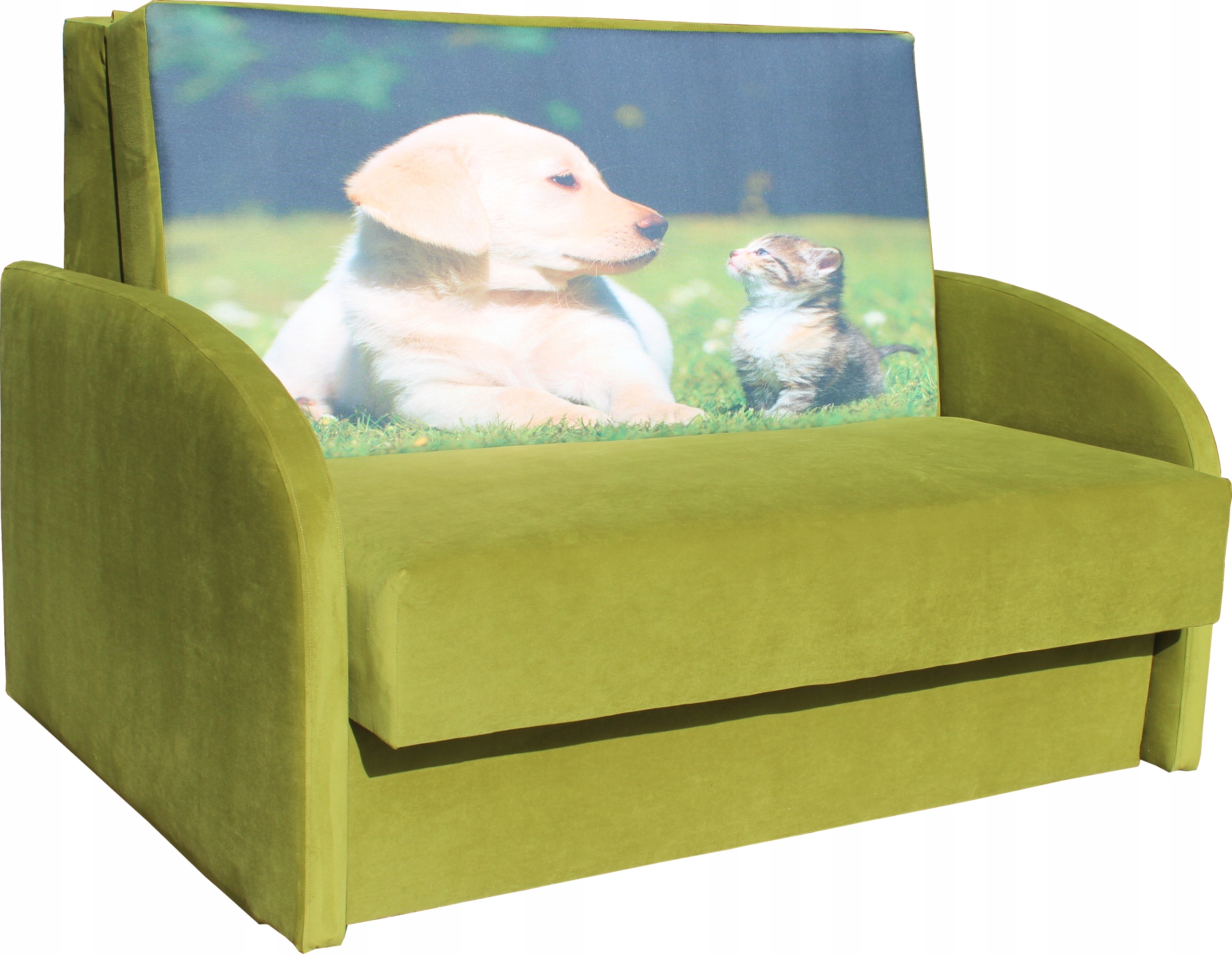 Sofa Fotel Amerykanka GIBO XXL rozkładana SPRĘŻYNY Kolor obicia wielokolorowy