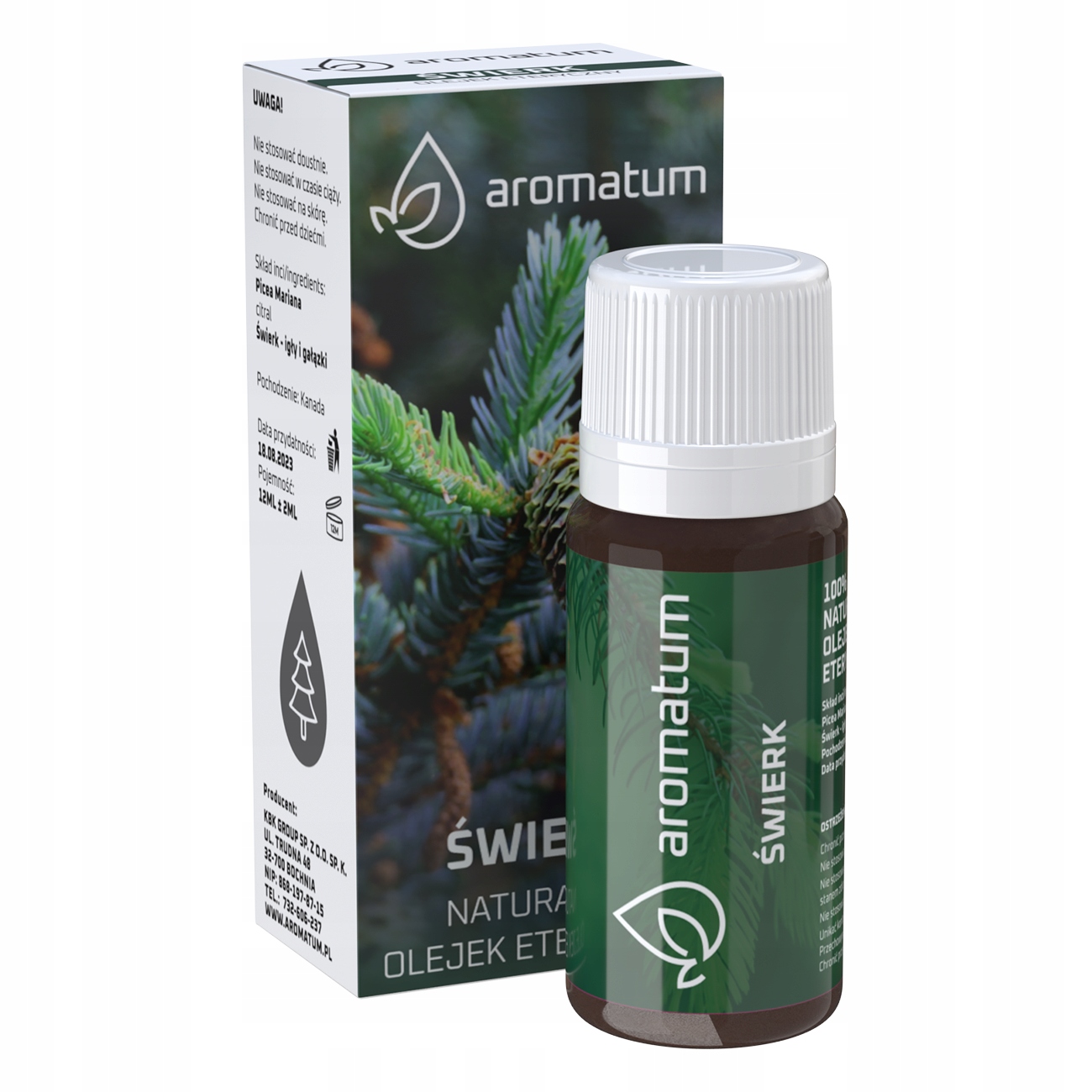 

Olejek Eteryczny Świerkowy Naturalny Intensywny