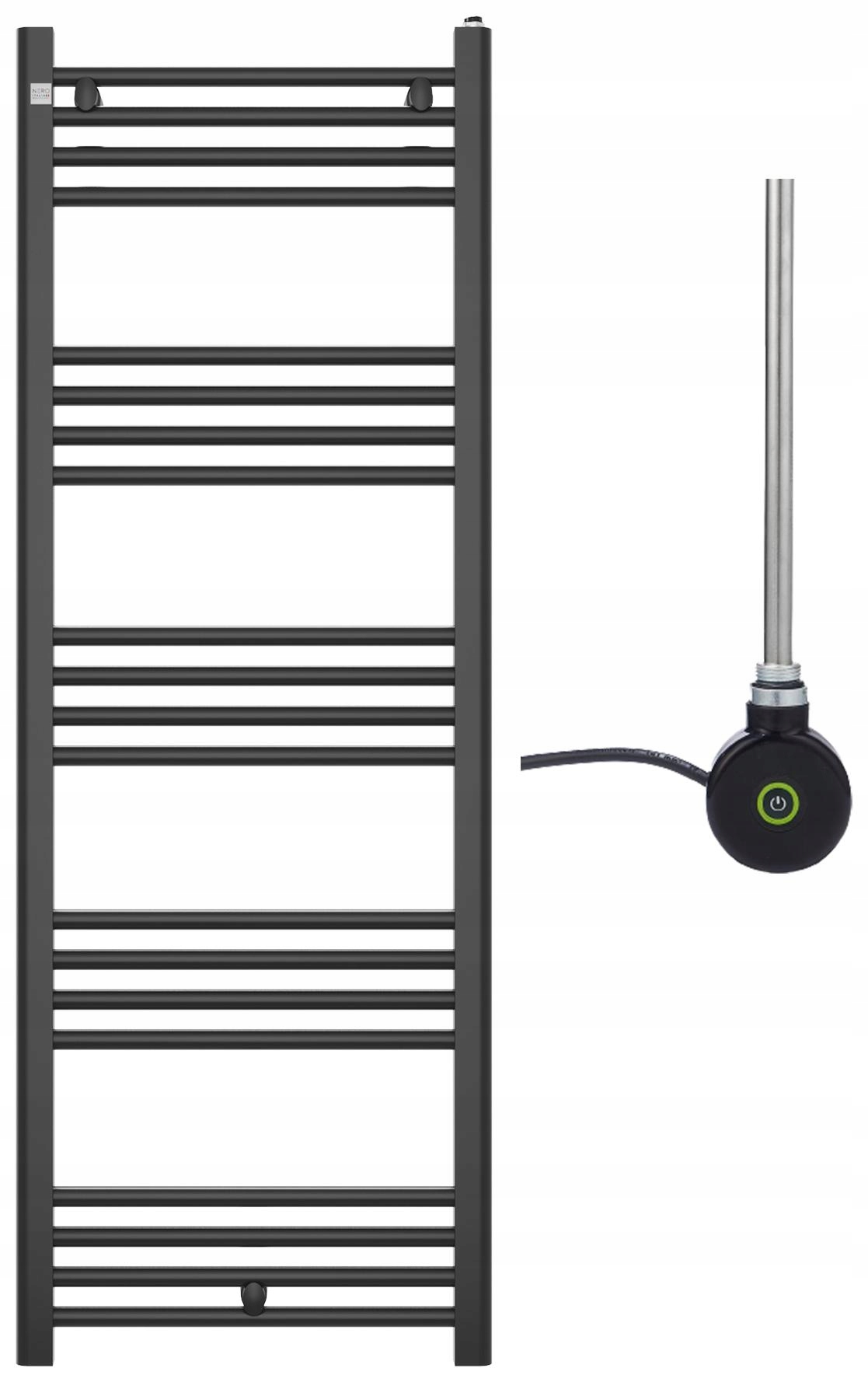 Kúpeľňový Ohrievač 140/50 cm Čierny Peutro Elektrická Ohrievačka One Touch