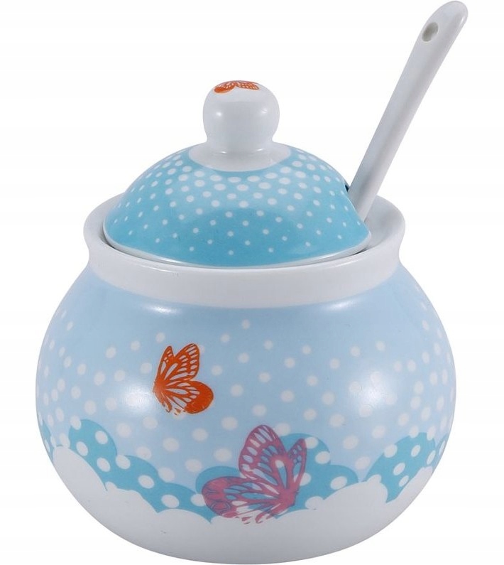 

Porcelanowa Cukiernica Wellberg z łyżeczką 200ml