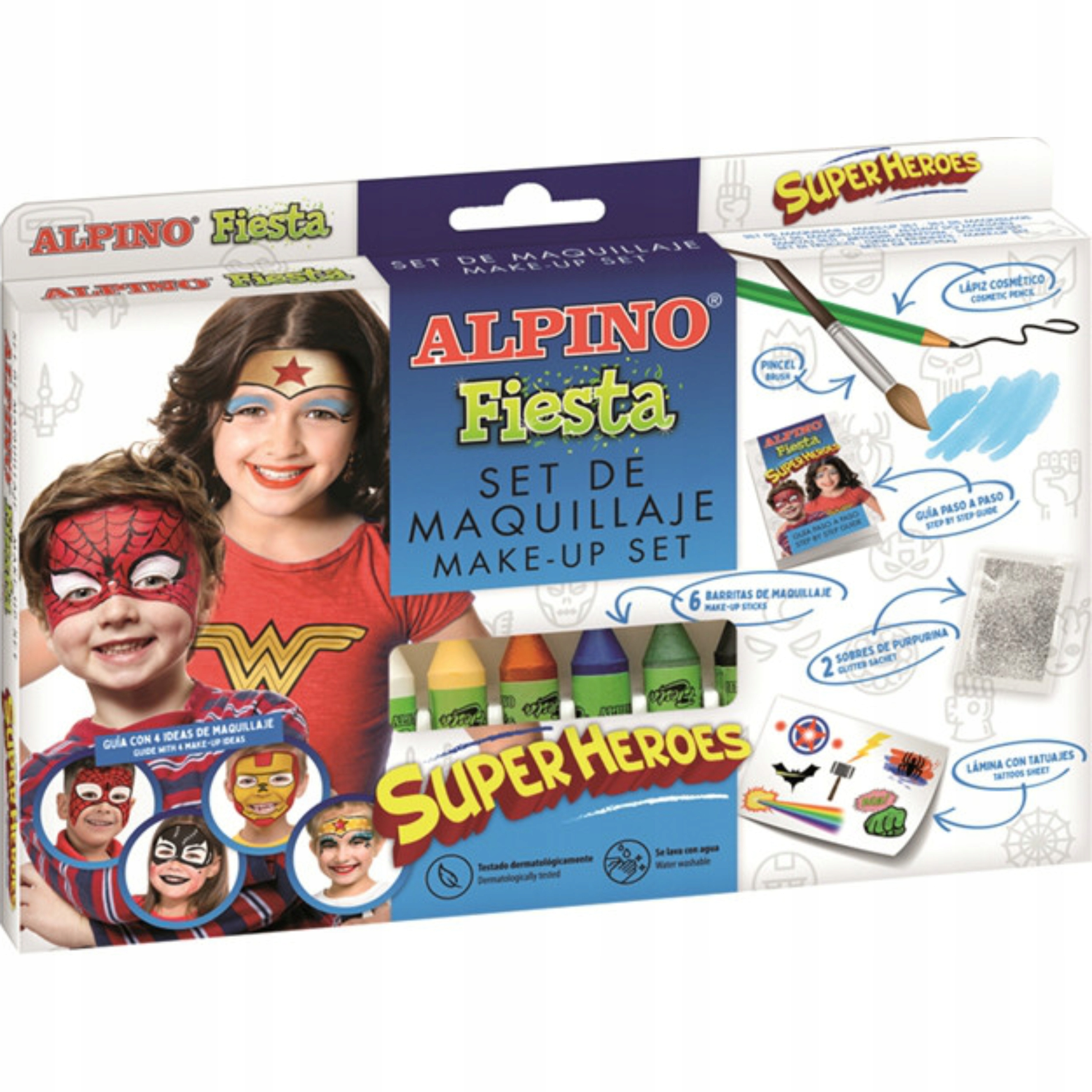 

Alpino zestaw do malowania twarzy superbohater 6
