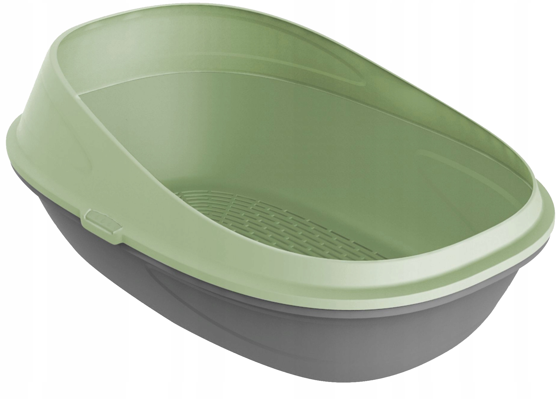 Plana Kuweta dla kota duża z sitem i wysoką ramką 59x39x27cm