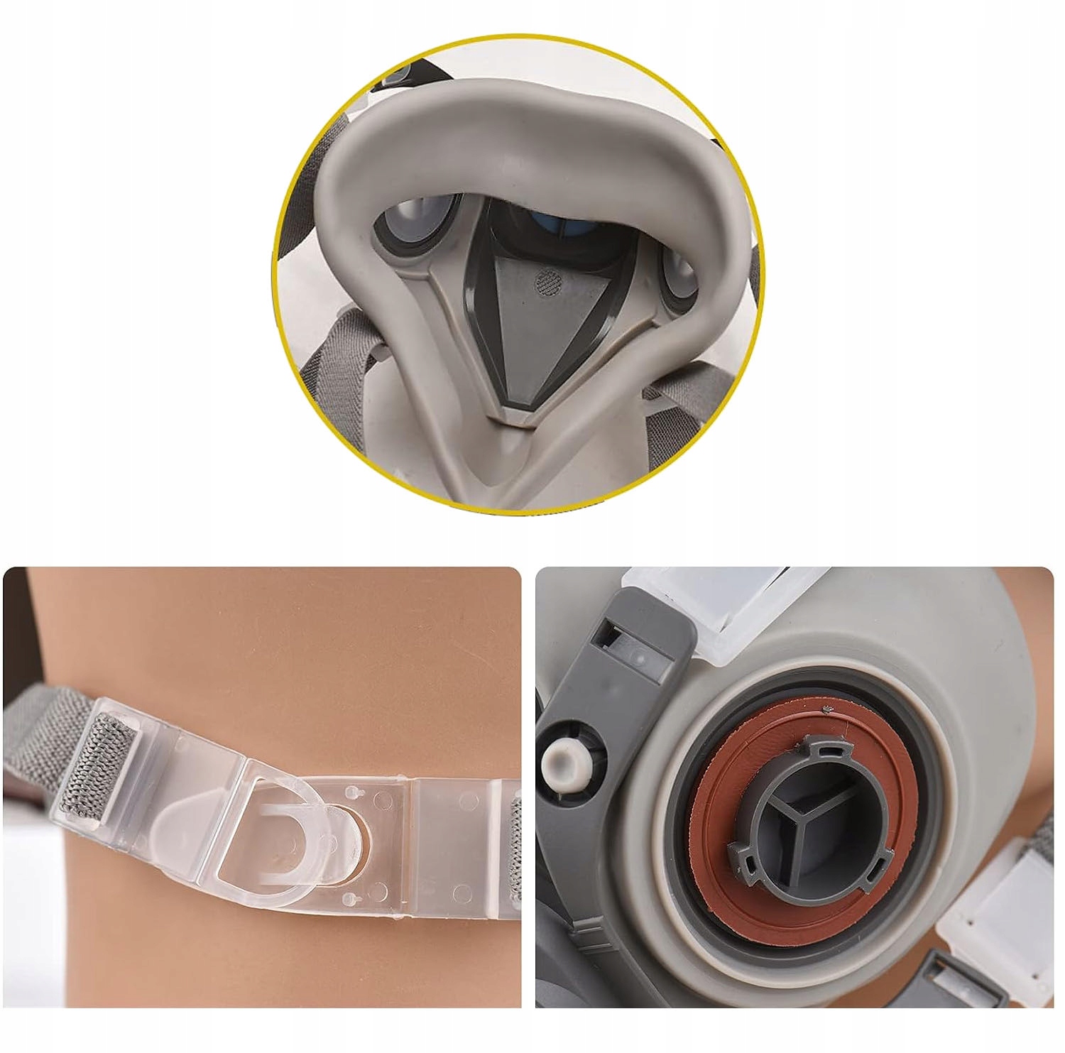 MASKA LAKIERNICZA PÓŁMASKA PRZECIWPYŁOWA + FILTRY WKŁADY WĘGLOWE Marka inna