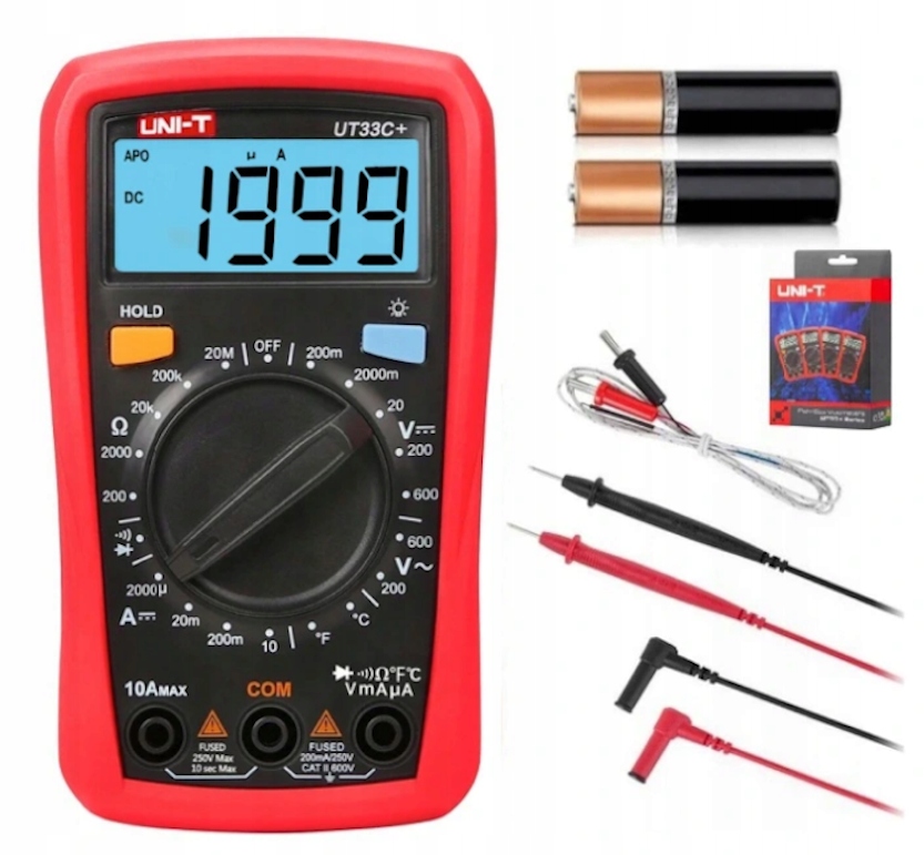 

Miernik prądu Temperatury Uni-t UT33C+