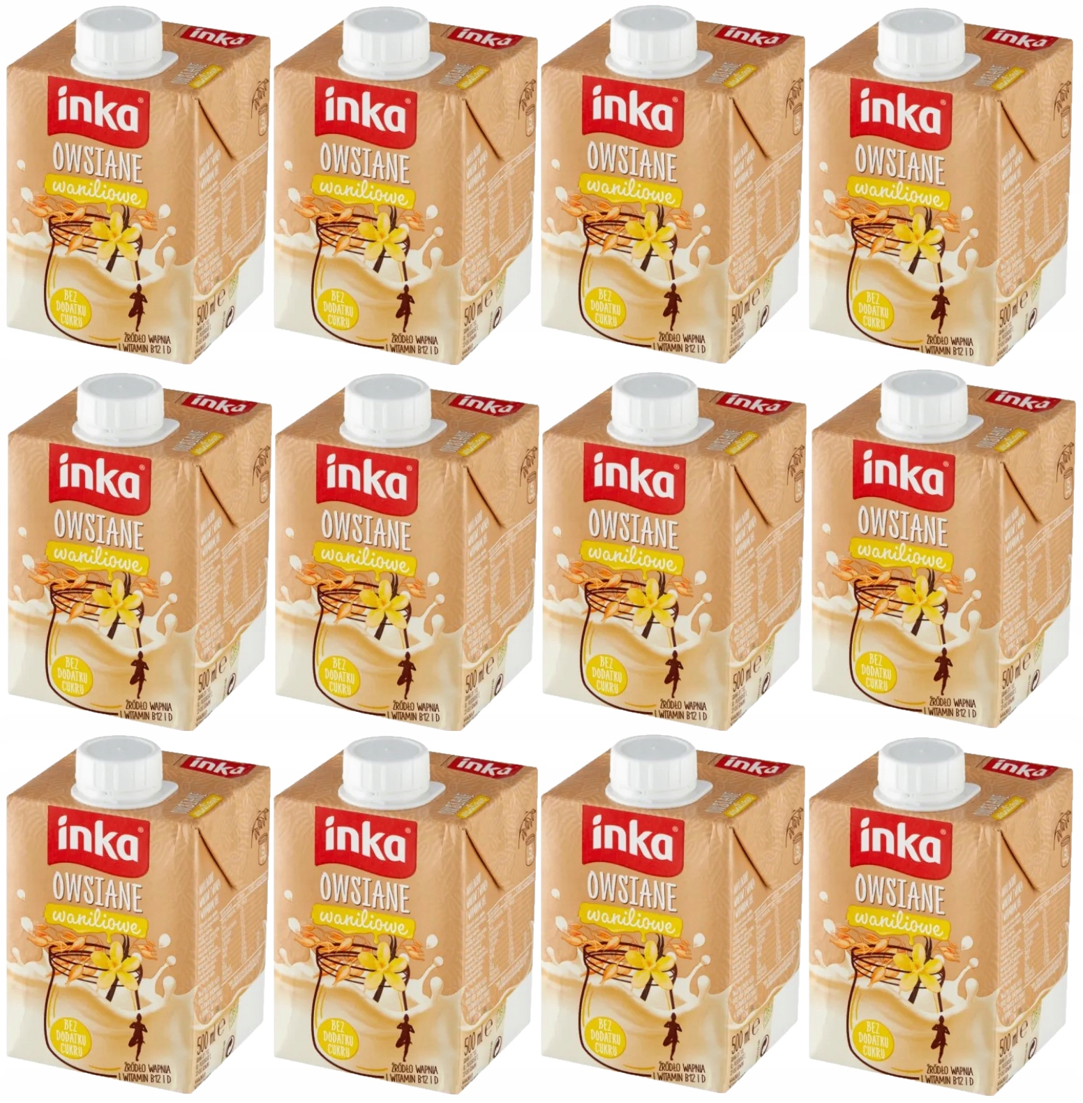 Levně 12 x Inka Ovesný vanilkový ovesný nápoj 500 ml