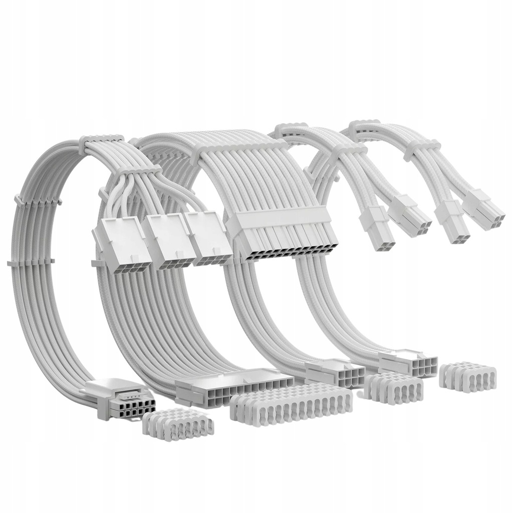 Zestaw przedłużaczy do zasilacza Atx 12VHPWR 4 Kit 16 Awg AsiaHorse Sleeved