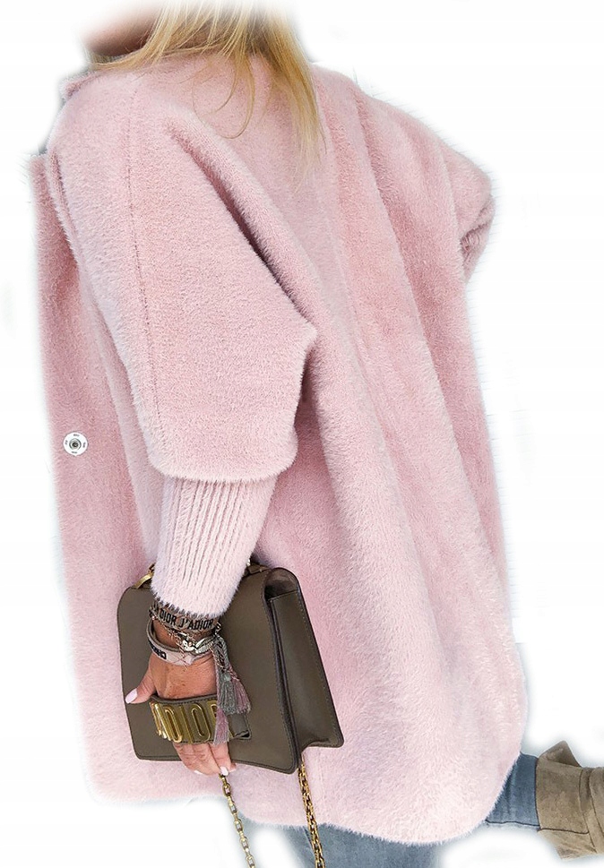 

Płaszcz Alpaka Długi Płaszczyk Wełna Kurtka M