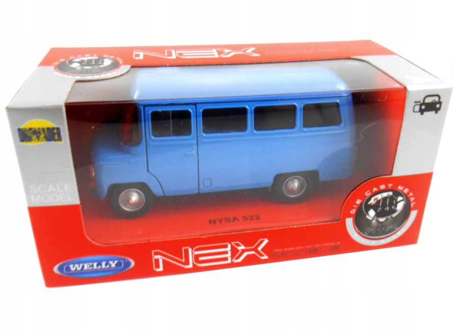 NYSA 522 MODEL METAL PRL WELLY 1:34 NIEBIESKI Model Nysa 522