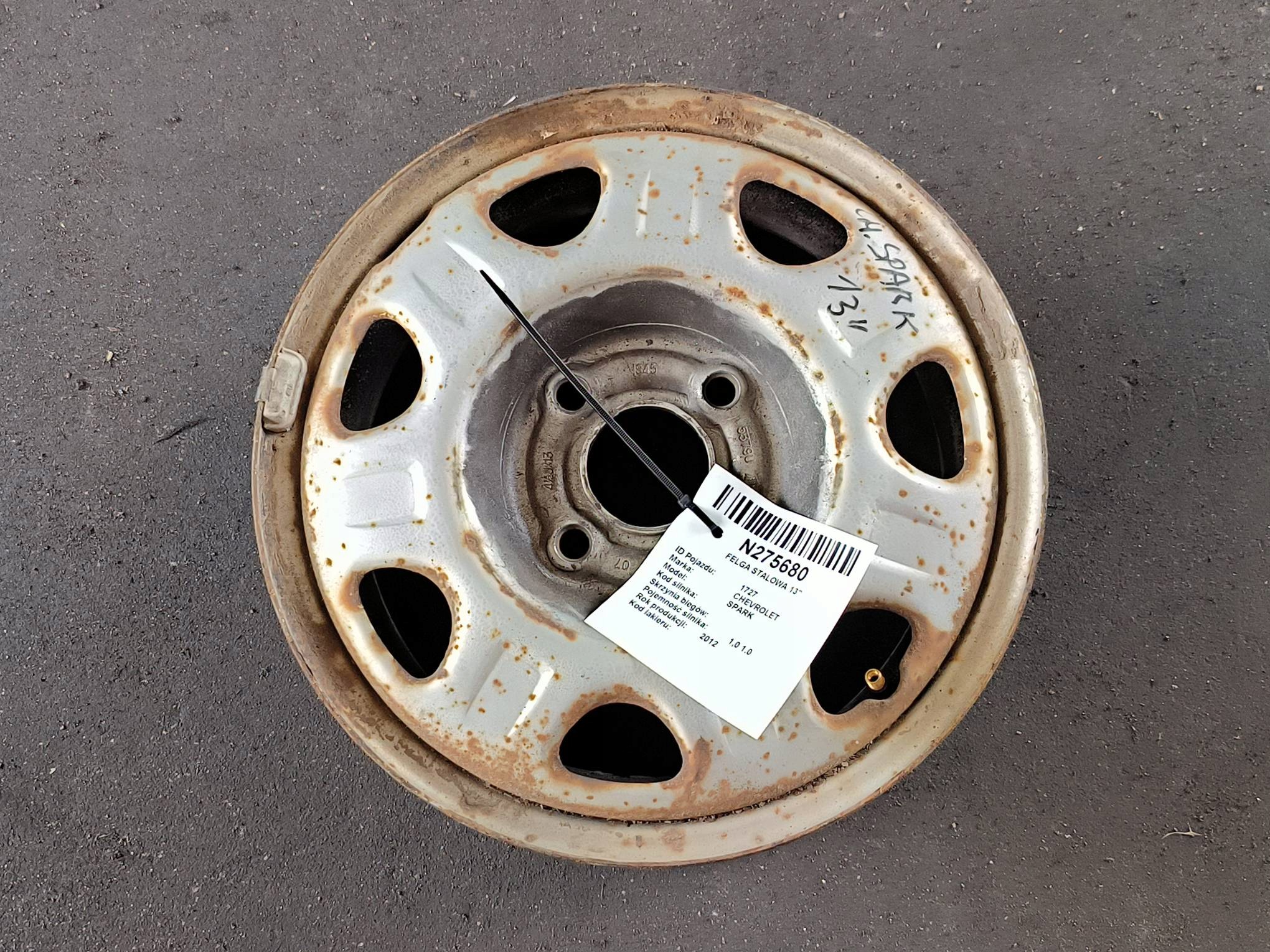 CERCHIO STALOWA 13'' 4X100 CHEVROLET SPARK III
