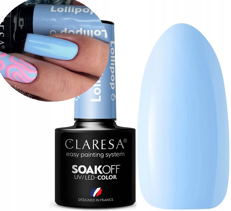 CLARESA LAKIER HYBRYDOWY PASTELOWY LOLLIPOP 6