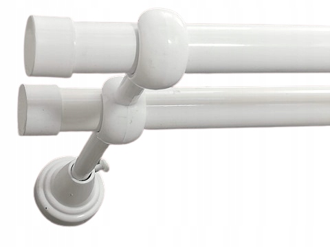 

Karnisz Podwójny Prosty Ciche kółka fi 19mm /300cm