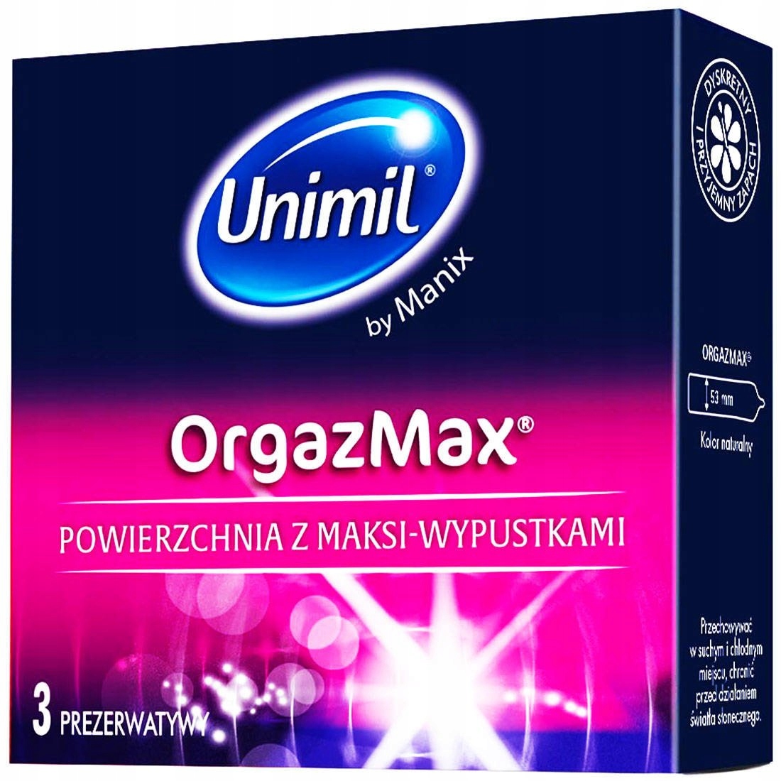 

Prezerwatywy Orgazmax 3 Szt Pudełko