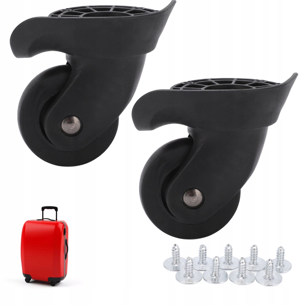 KÓŁKO OBROTOWE DO WALIZKI ZAPASOWE CZĘŚĆ BAGAŻ NAPRAWA ZAMIENNE 2 SZT