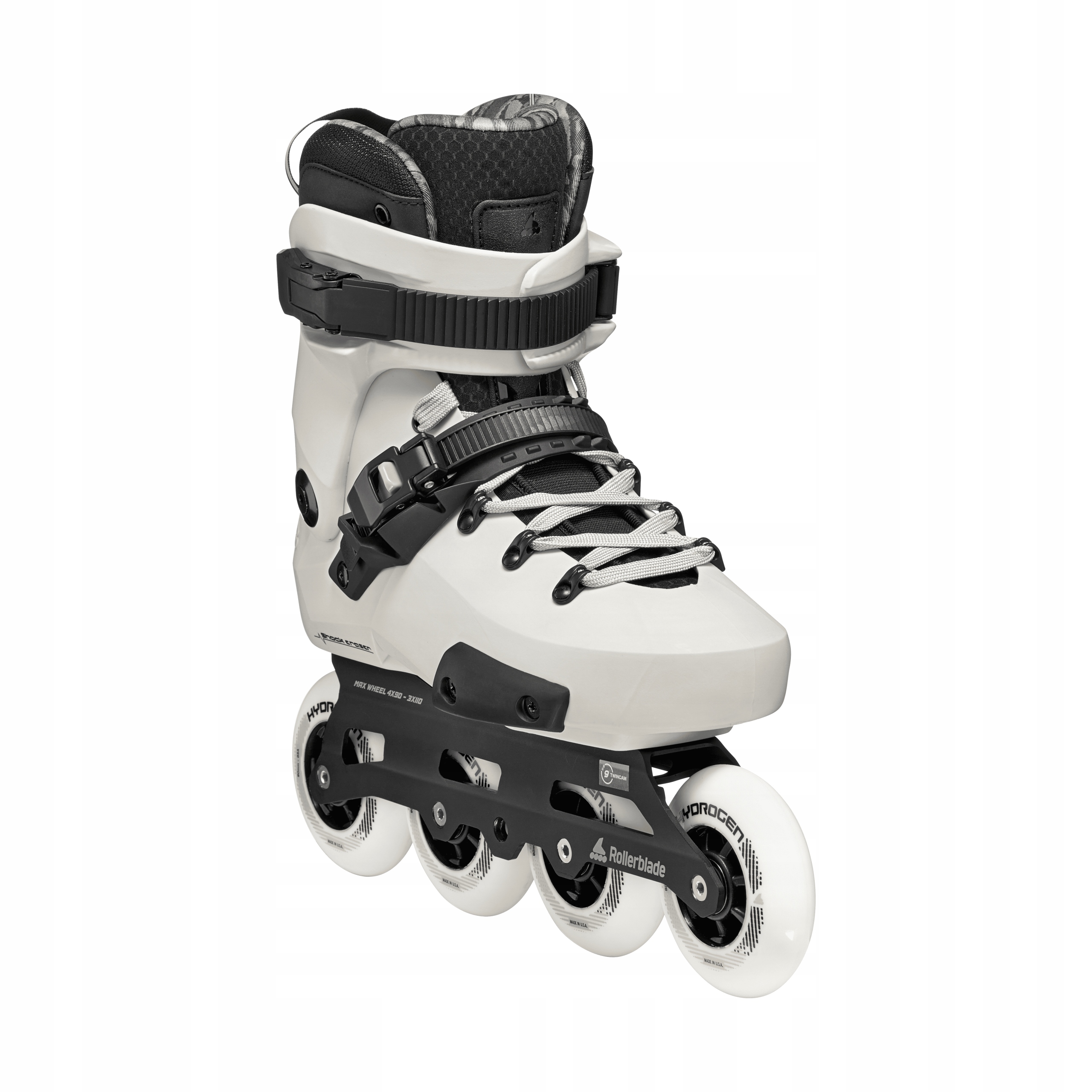 Rolki męskie Urban Rollerblade Twister 90R biało-czarne (310 mm)