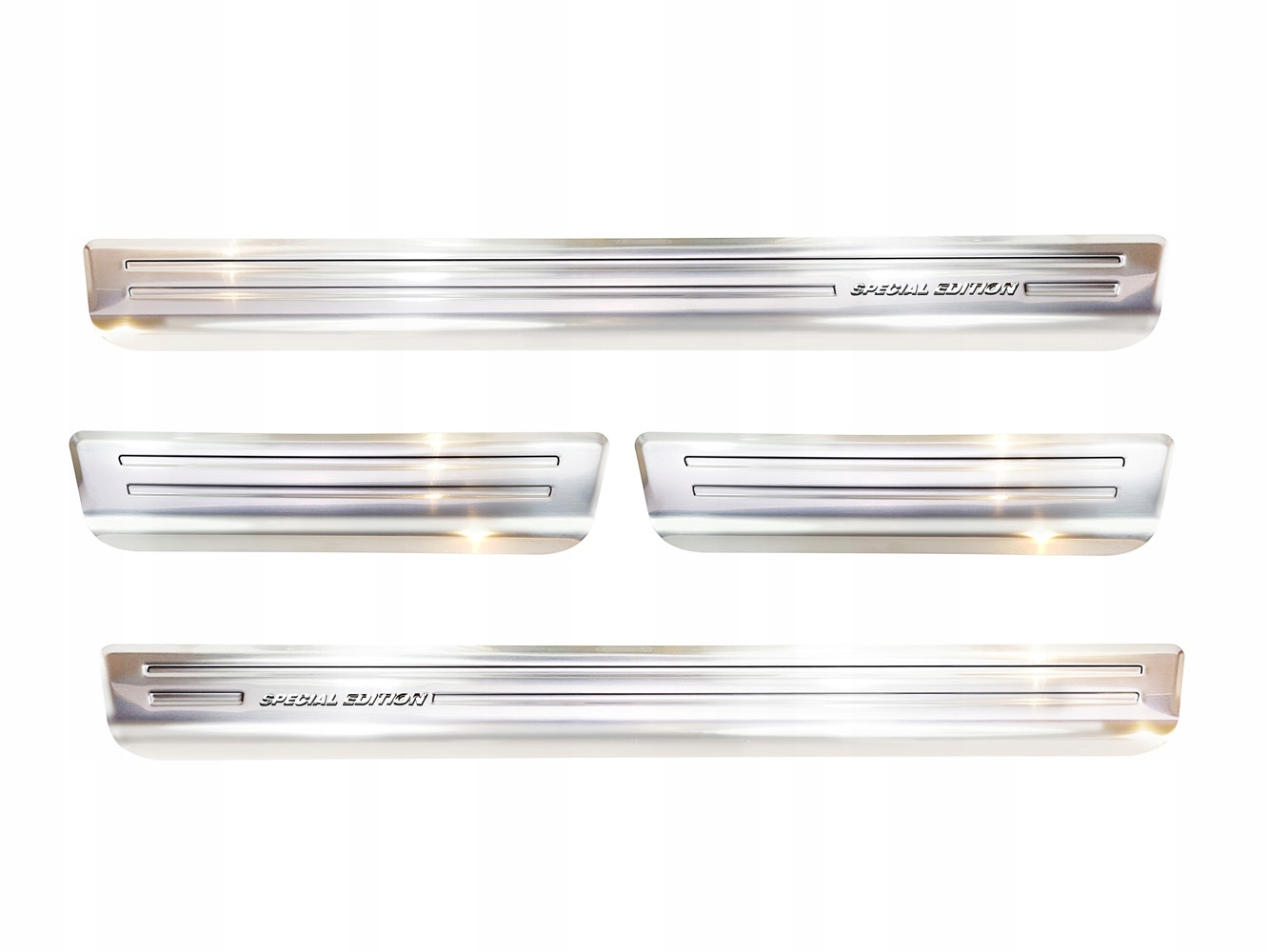 VOLKSWAGEN TOUAREG III NAKŁADKI PROGOWE LISTWY NA PROGI STALOWE