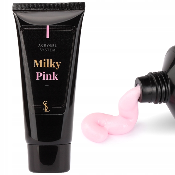 Slowianka Akrylový stavební gel na nehty AcryGel 60 g Milky Pink Růžový