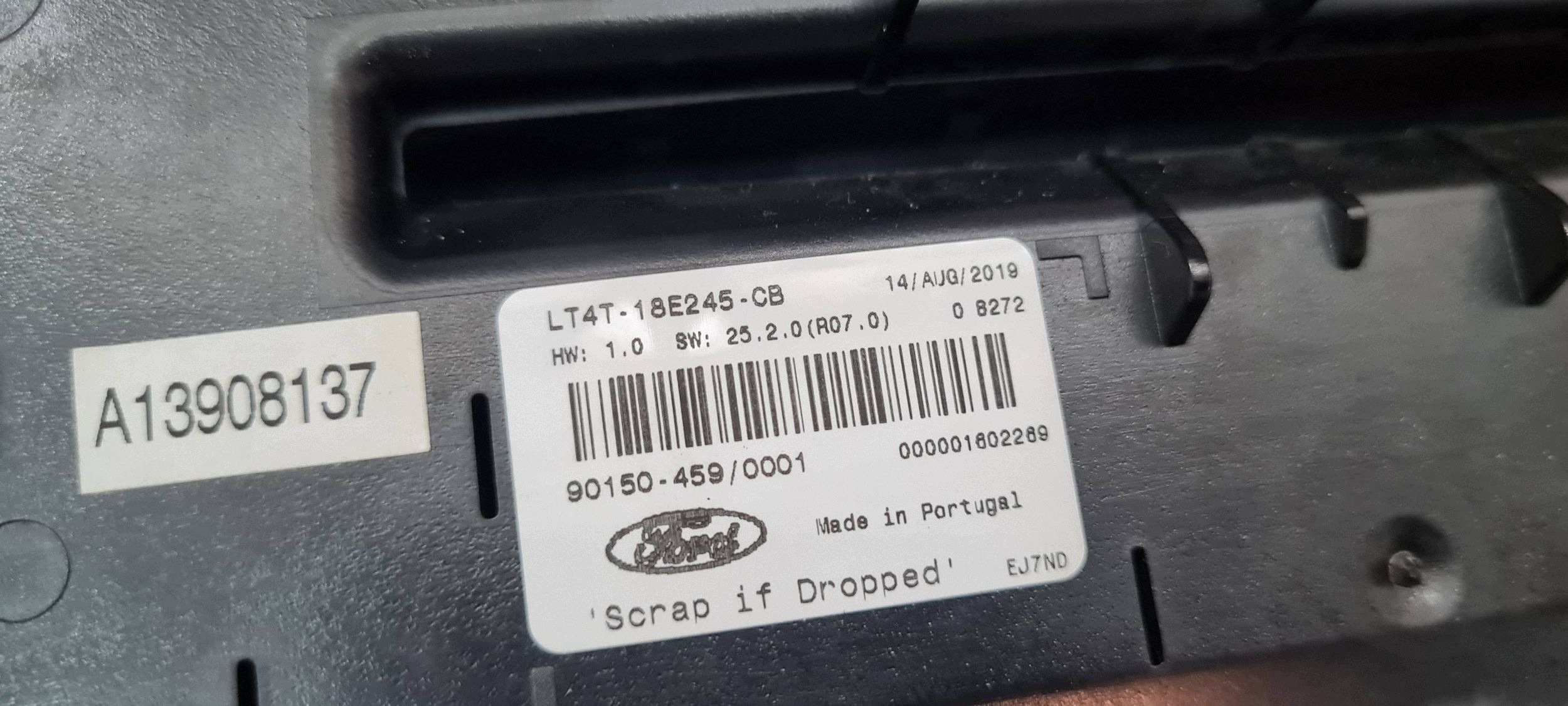 Ford Edge II 2020 ST LIFT Unite commande clima RADIA SYNC LT4T18E245CB