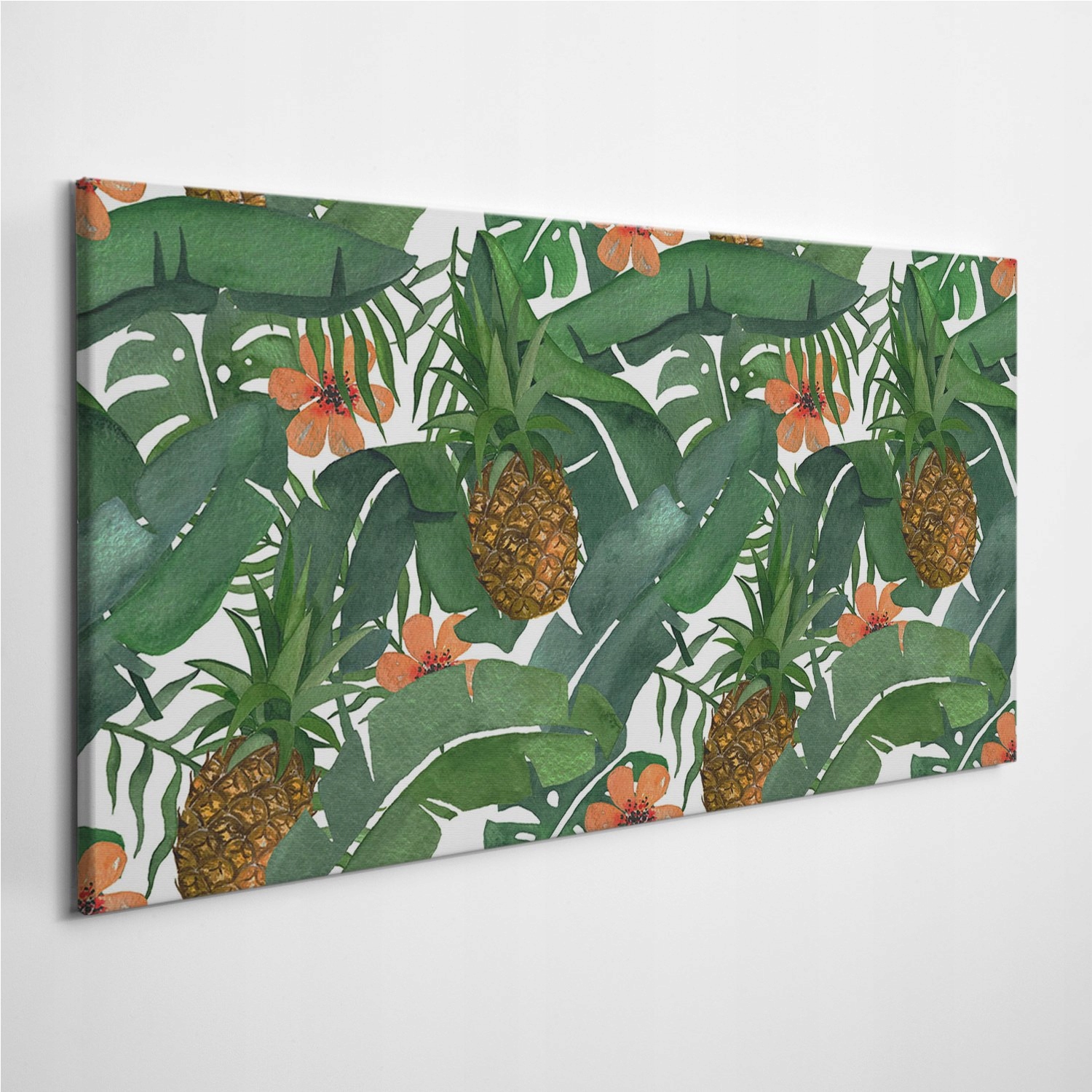

Zdjęcie na płótnie Ananas Liście Tropiki 120x60 cm