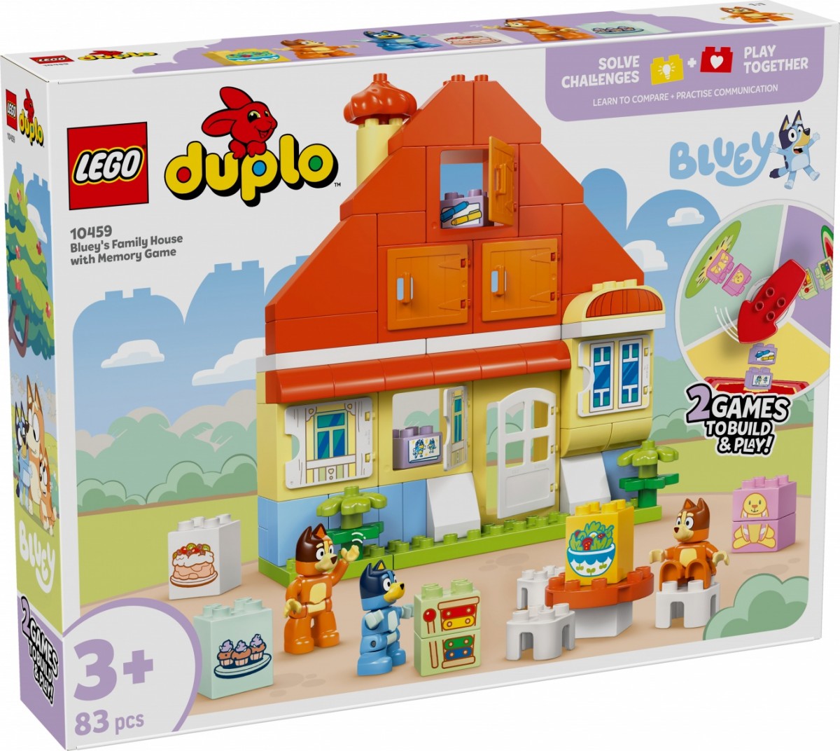 Stavebnice Duplo Bluey 10459 Rodinný dům Blue s paměťovou hrou