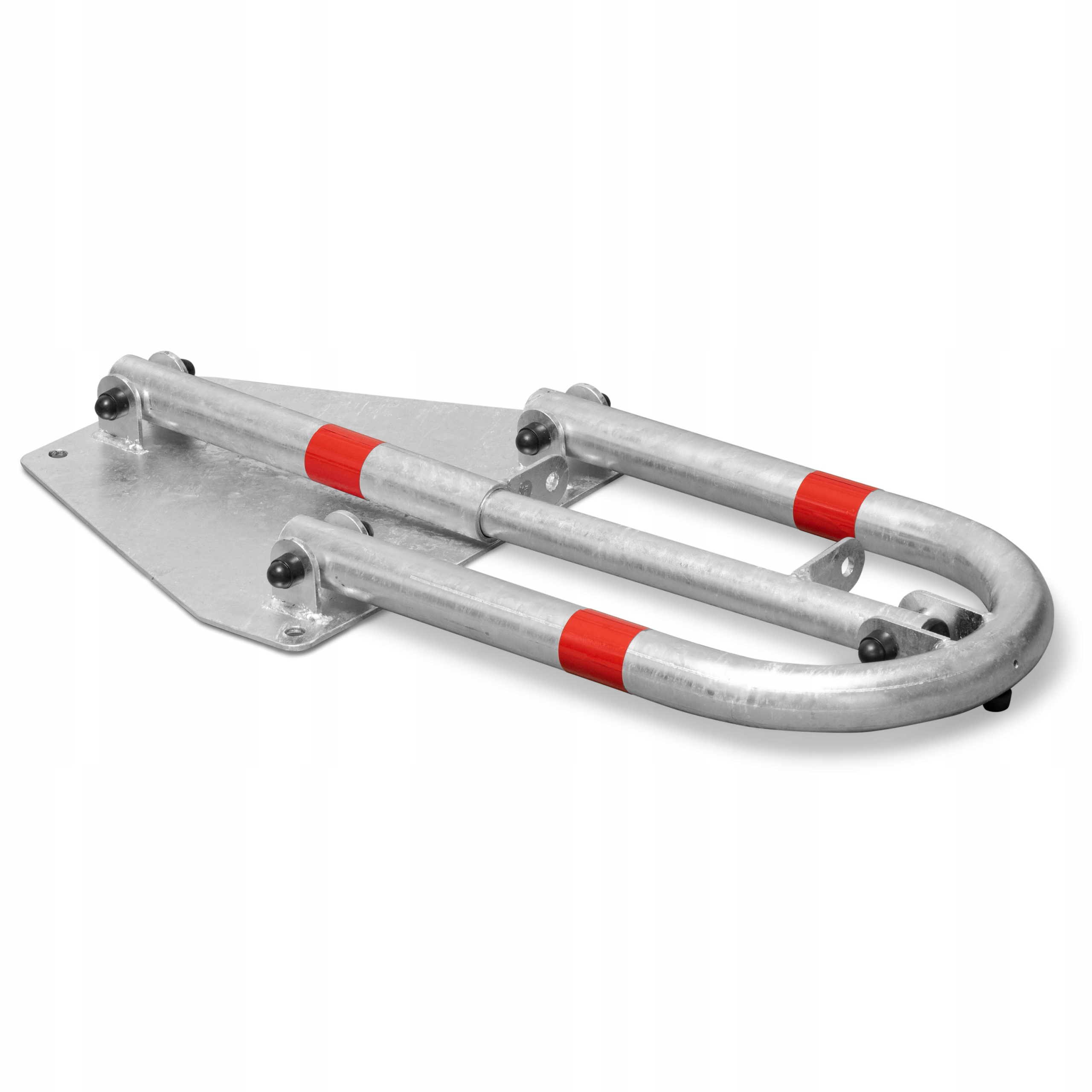 BLOKADA ZAPORA PARKINGOWA STALOWA NA KŁÓDKĘ SOLIDNA PRODUCENT CERTYFIKAT EAN (GTIN) 5902808140009