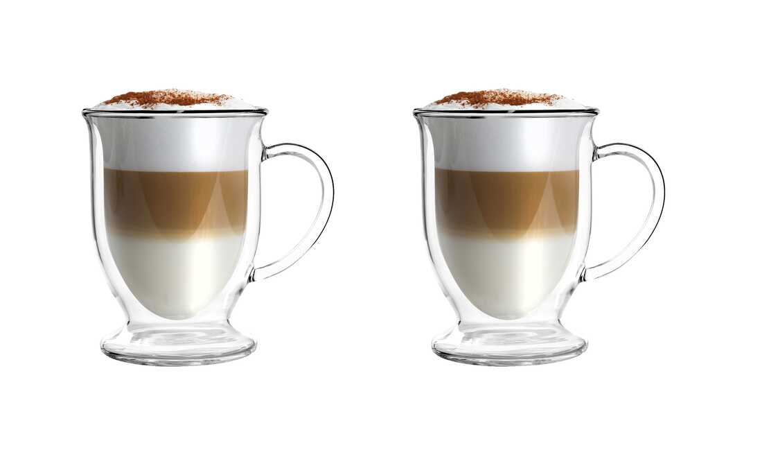 

2 Szklanki Do Latte Nóżka Amo 250ML Vialli Design
