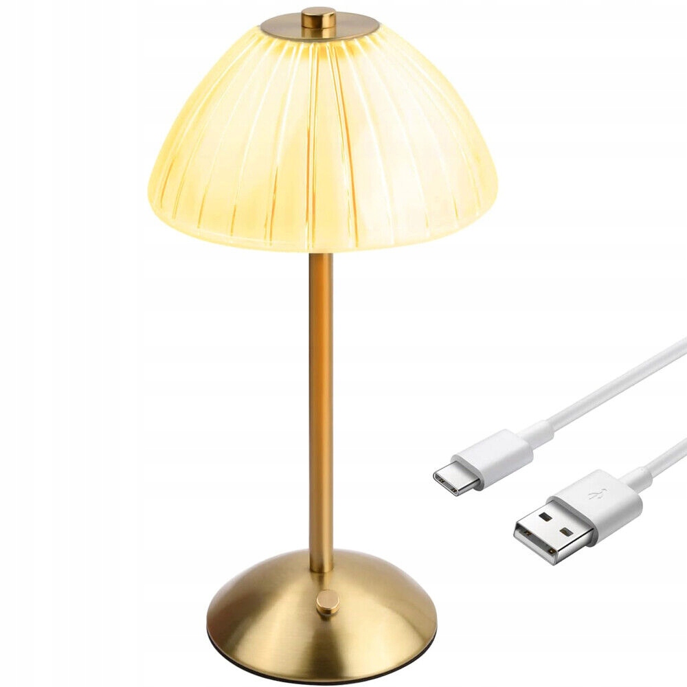BEZPRZEWODOWA LAMPA STOŁOWA, AKUMULATOROWA LAMPKA NOCNA, 3 KOLORY ŚWIATŁA Rodzaj gwintu zintegrowane źródło LED