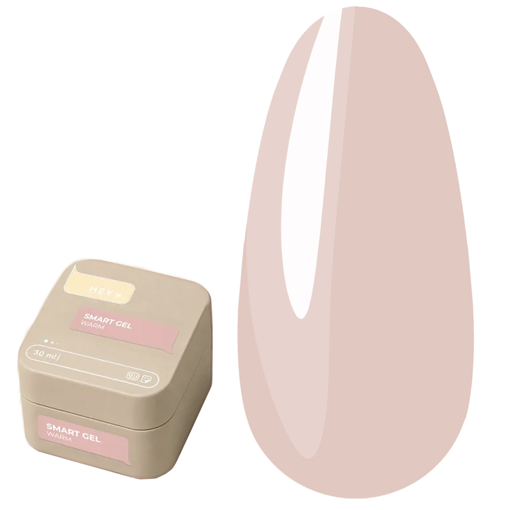 Stavební gel pro prodlužování nehtů Heylove Smart Gel Warm 30 ml