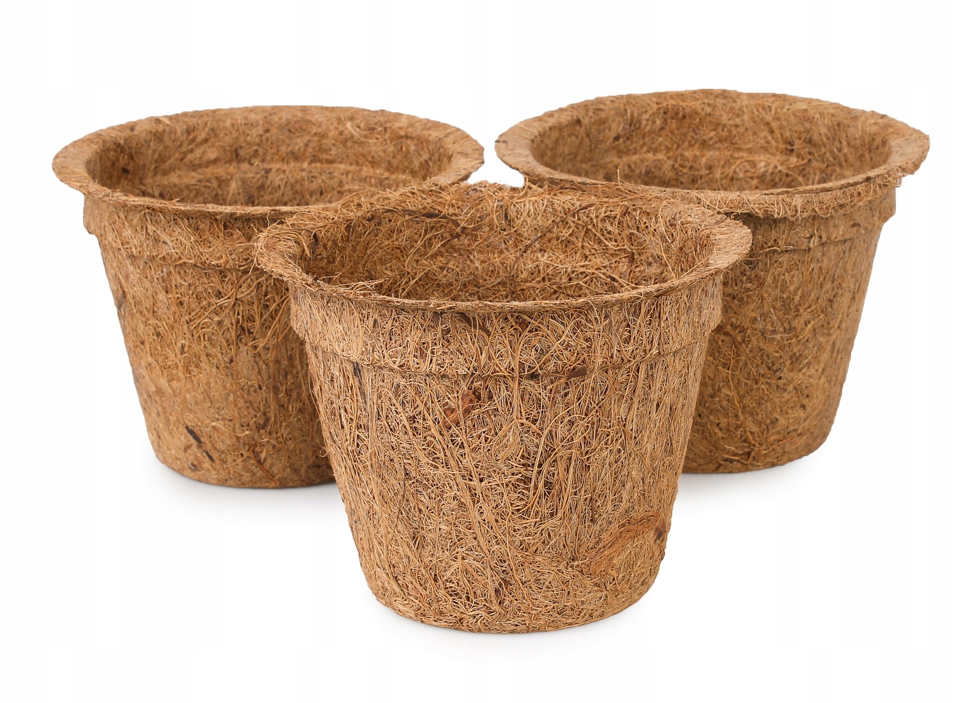 

3x Naturalna Doniczka Kokosowa Ø12x9 cm 600 ml