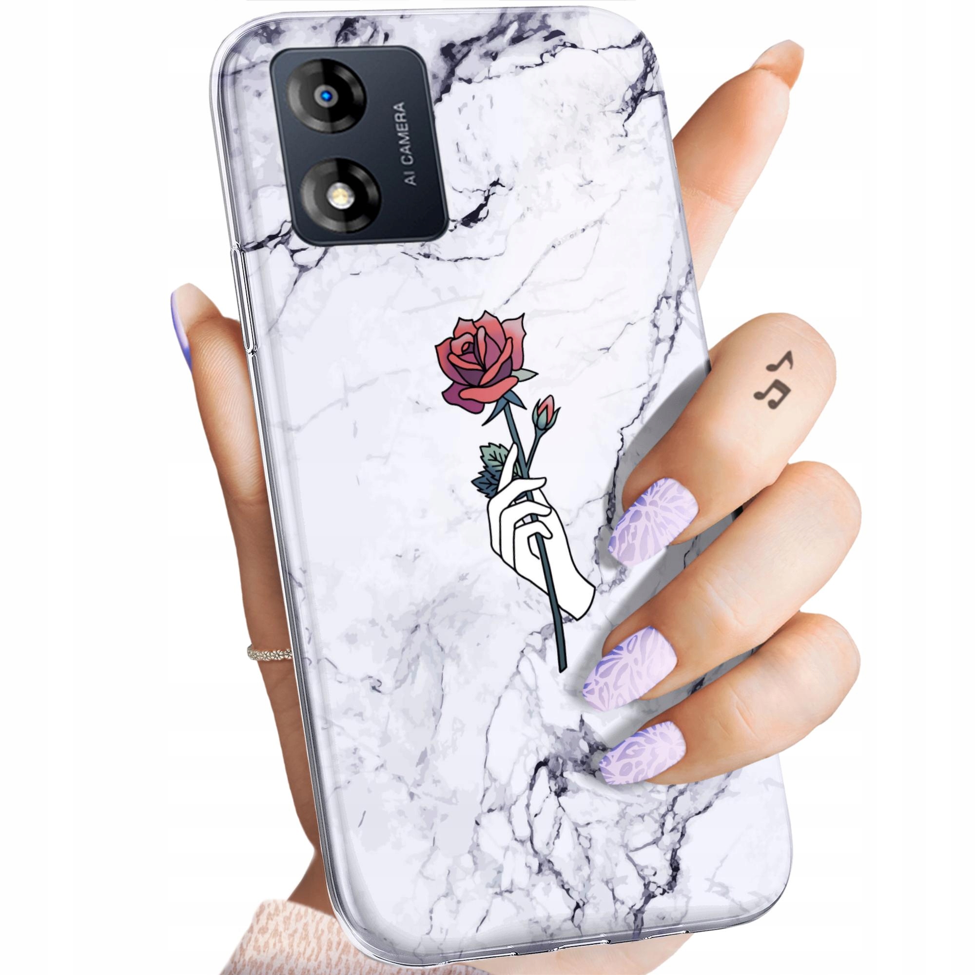 Etui Do Motorola Moto E13 Damskie Kobiece Stylowe Obudowa Pokrowiec