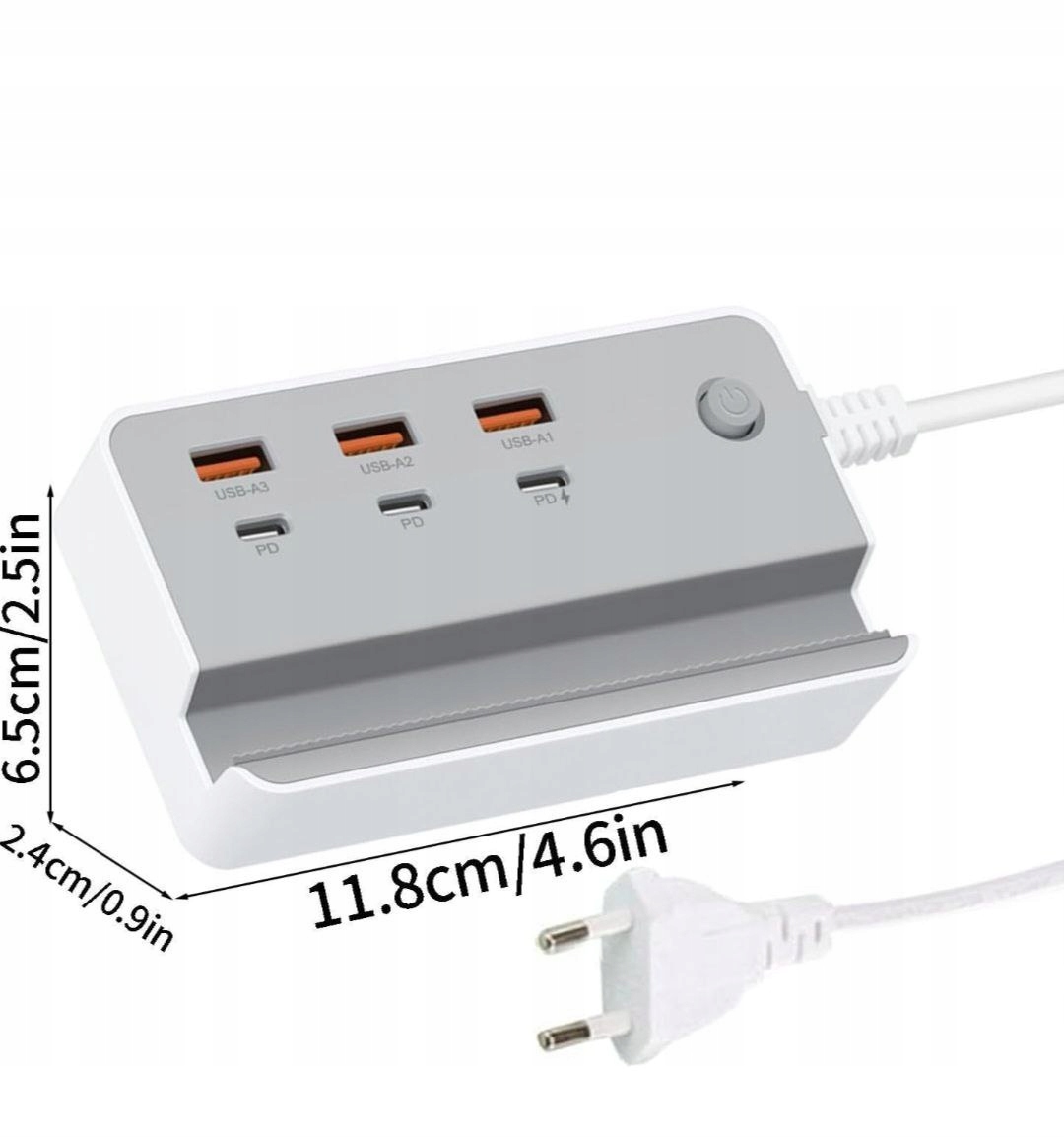 Ładowarka Biurkowa STACJA Ładująca USB 2 w 1 KLGO Marka Inna