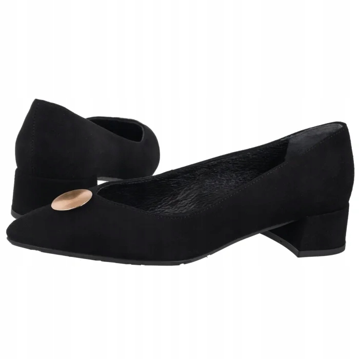 Dámské Kožené Lodičky Ryłko Černé C3NL5___ __14 Black