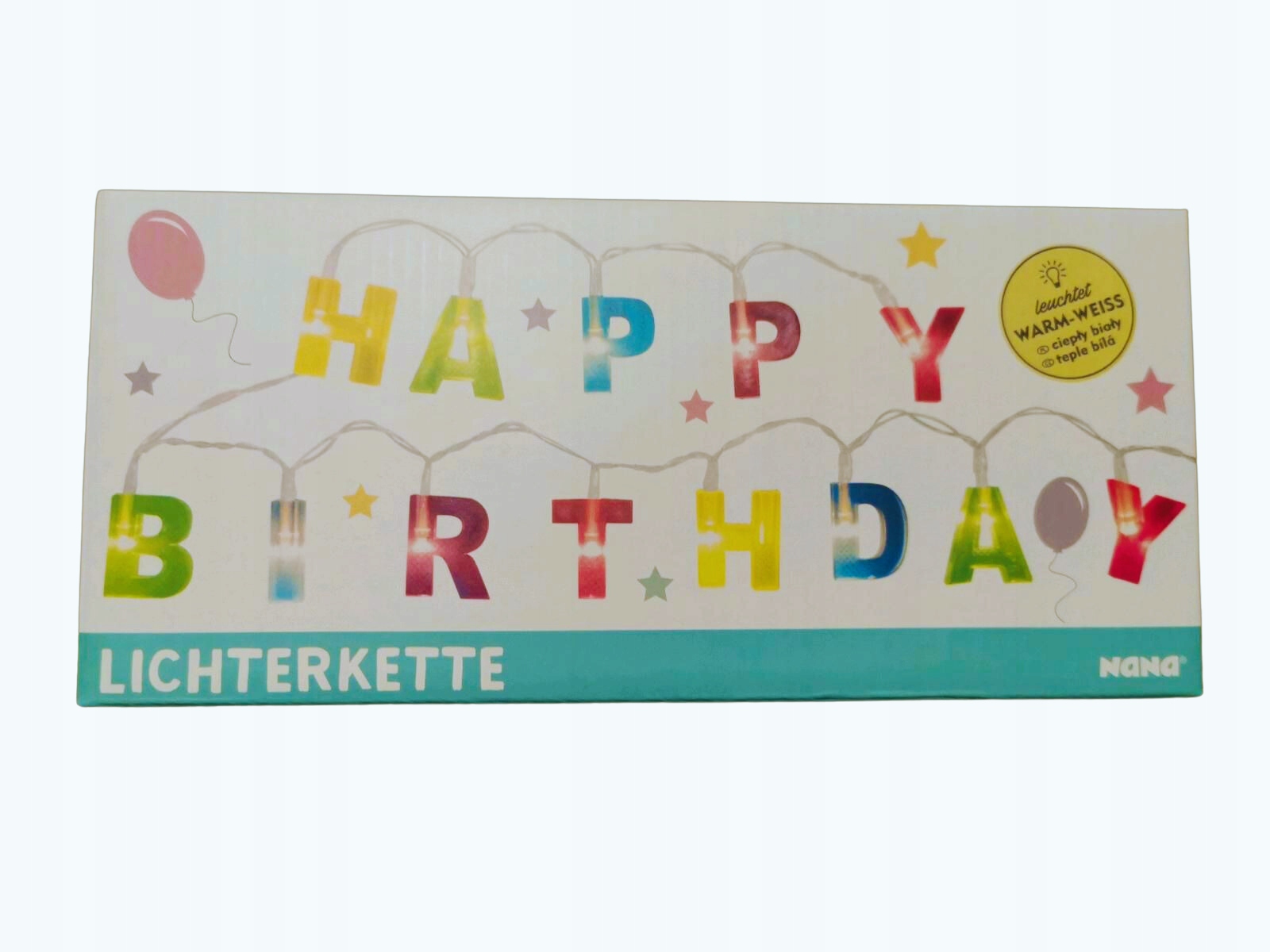 

Lampki Led Happy Birthday urodziny ozdoba
