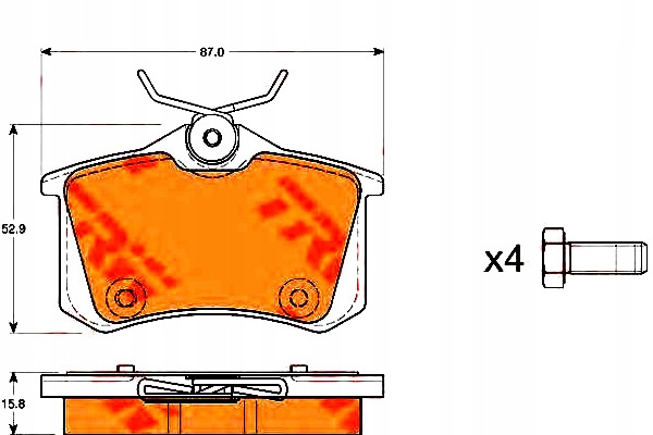 Trw Brzdové Destičky Citroen C3 II 1.1
