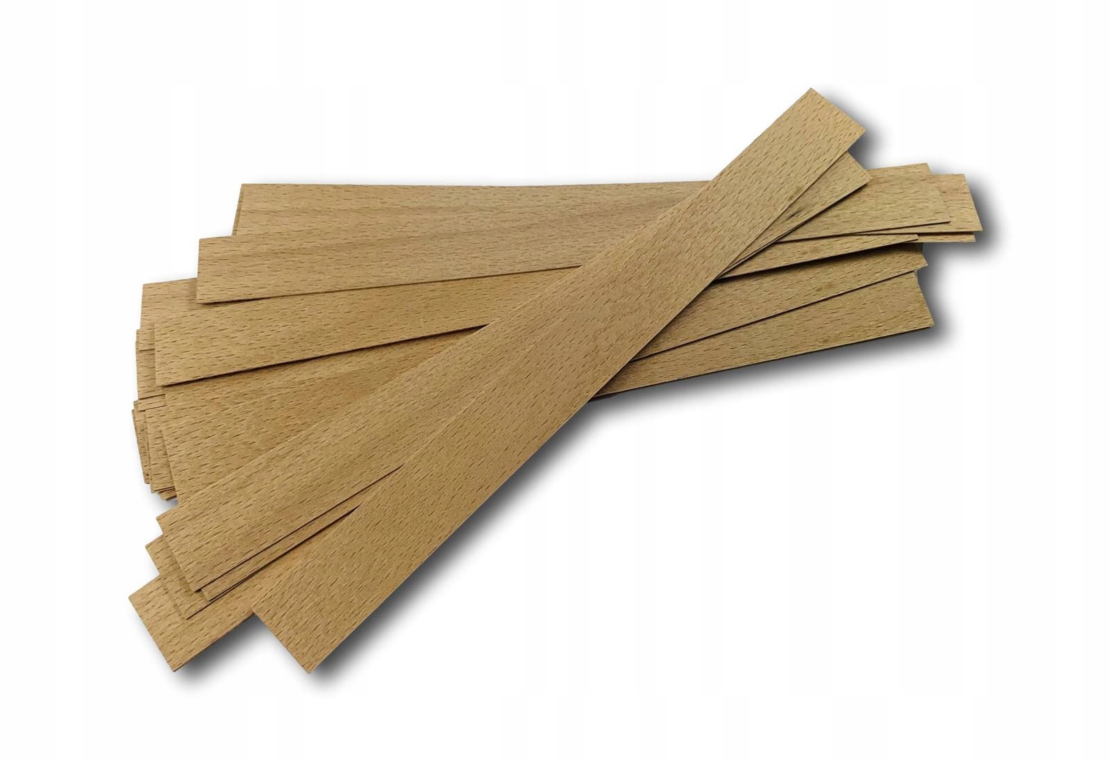 Dřevěné knoty na svíčky 20 cm x 2 cm 100 ks