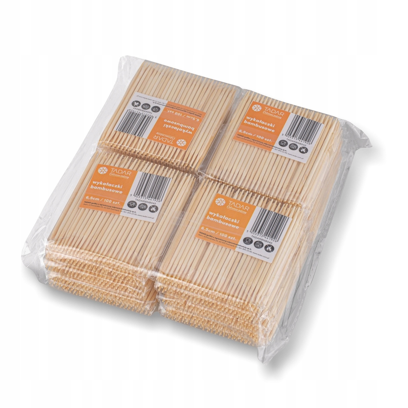 Bambusowe WYKAŁACZKI DO KORECZKÓW krótkie Tadar Długość 6.5 cm